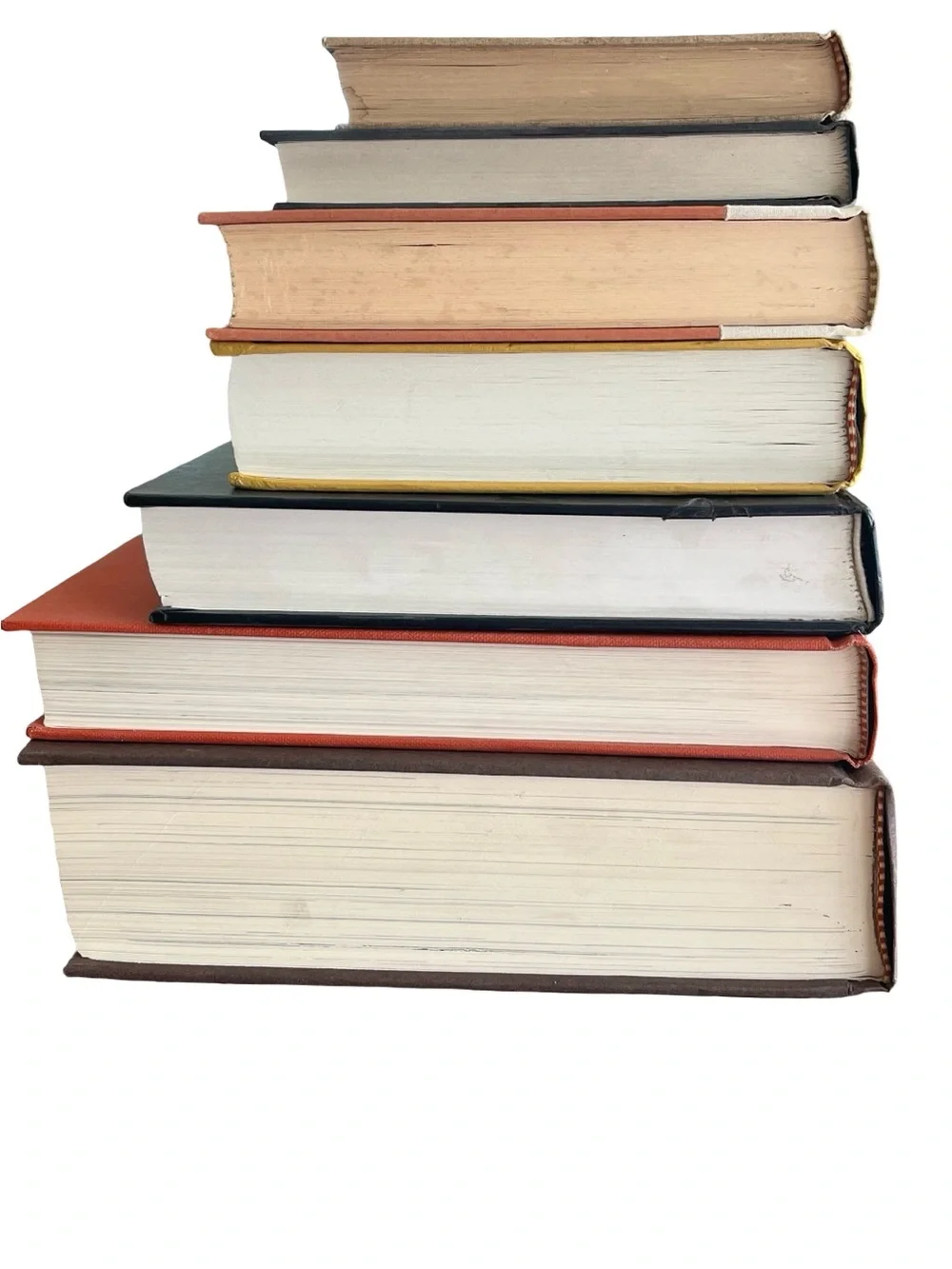 Fall Book Decor 9” Stack Real Books Autumn Halloween Thanksgiving Colors